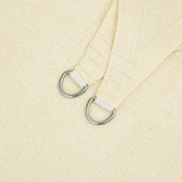 Żagiel ogrodowy HDPE, trójkątny, 5x5x5 m, kremowy