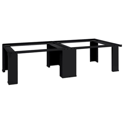 Podstawka na Pralkę 2 pcs Czarny 127 x 54,5 x 32,5 cm Stal