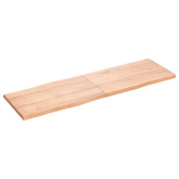 Blat, jasnobrązowy 160x50x(2-4)cm drewno z naturalną krawędzią
