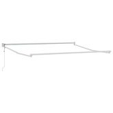Markiza chowana Biały 350 x 250 cm Aluminium