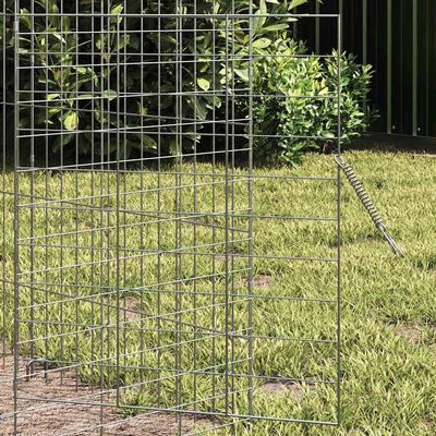 Klatka dla królika Srebrny 600 x 78 x 78 cm Stal Galwanizowana