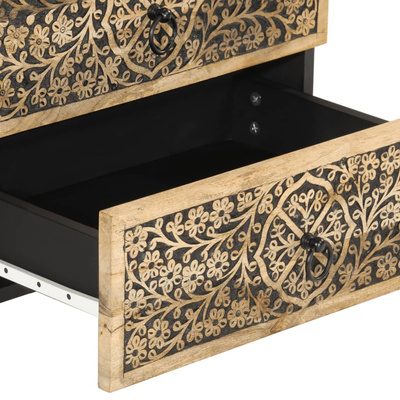 Szafka nocna, 50x33x60 cm, lite drewno mango