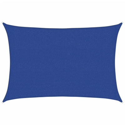 Żagiel przeciwsłoneczny, 160 g/m?, niebieski, 2,5x3,5 m, HDPE