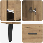 Highboard Dąb rzemieślniczy 34,5 x 34 x 180 cm