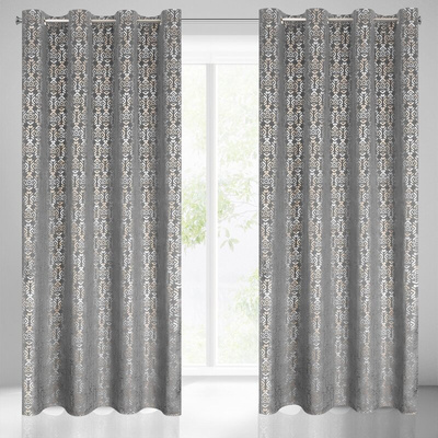 Zasłona Laura stalowa 140x250