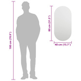 Lustro, 80x40 cm, szklane