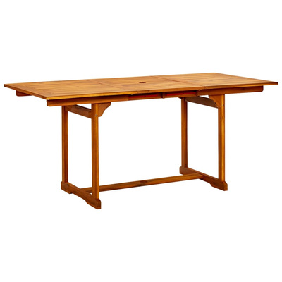 7-częściowy zestaw mebli ogrodowych, lite drewno akacjowe, 120-170 cm