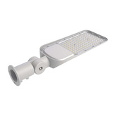 50W Lampa uliczna LED z czujnikiem i regulowanym uchwytem / Chip SAMSUNG / Barwa:4000K / Obudowa: Szara