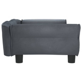 vidaXL Legowisko dla psa, ciemnoszare, 95x55x30 cm, aksamitne