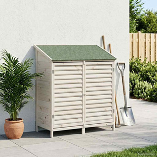 Shed ogrodowy Biały 106 x 56 x 113,5 cm Drewno Świerkowe