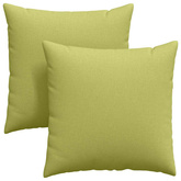 Poduszki na sofę 2 pcs Jasnozielony 80 x 80 cm tkanina