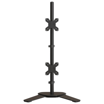na dwa monitory, czarny, stalowy, VESA 75/100 mm Stojak