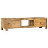 vidaXL Szafka pod TV, 140 x 30 x 32 cm, lite drewno mango
