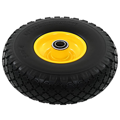 Koła do wózka transportowego, 2 szt., pełne, poliuretan, 3.00-4