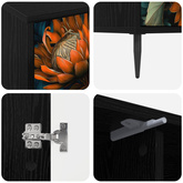Szafka pod telewizor LOCHEM 102 x 33 x 51 cm Czarny dąb