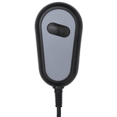 vidaXL Elektryczny fotel masujący, taupe, tkanina