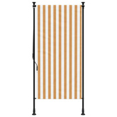 vidaXL Roleta zewnętrzna, pomarańczowo-biała, 100x270 cm