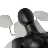 Fotel zabiegowy do rzęs Ivette szary 133144