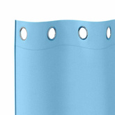 Firany blackout z kółkami 2 pcs Jasnoniebieski 245 x 140 cm