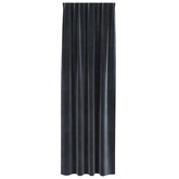 Zasłony zaciemniające 2 pcs Ciemnoszary 140 x 260 cm Aksamit