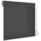 vidaXL Roleta zewnętrzna, aluminiowa, 100 x 100 cm, antracytowa