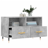 vidaXL Szafka pod TV, szarość betonu, 80x36x50 cm wariant 4