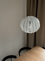 MELLOW lampa wisząca czarny 1x40W E27 abażur  52 biały kula  31-41951