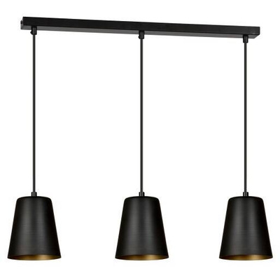 Lampa wisząca MILARGO 3 BLACK / GOLD