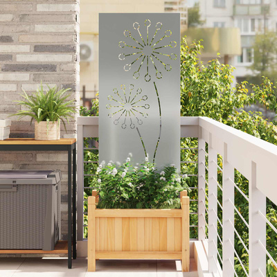 Ekran zapewniający prywatność w ogrodzie Srebrny 50 x 140 cm