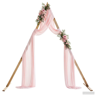 Łuk Ślubny Jasny Brąz 202 x 95 x 254 cm Lite drewno sosnowe