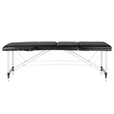 Stół składany do masażu aluminiowy komfort Activ Fizjo 3 segmentowy czarny 126969