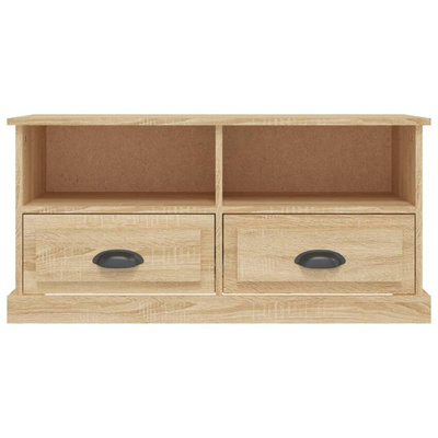vidaXL Szafka pod TV dąb sonoma 93x35,5x45 cm materiał drewnopochodny