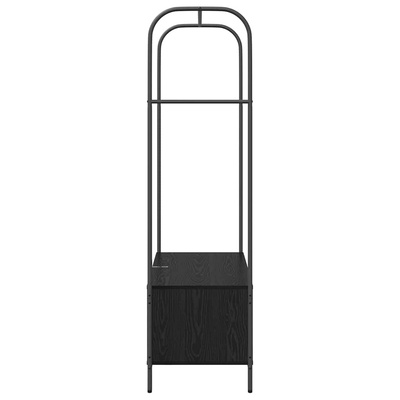 Wieszak na Ubrania z przechowywaniem Czarny 100 x 44 x 160 cm