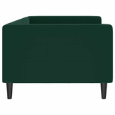 Sofa z funkcją spania, ciemnozielona, 90x200 cm, aksamitna