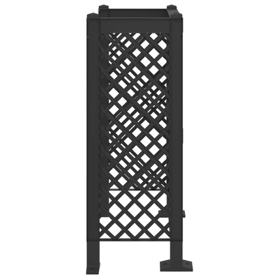 Trellis Na Kosz antracytowy 123 x 47 x 114 cm PP