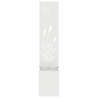 Ekran zapewniający prywatność w ogrodzie Biały 32 x 150 cm