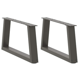 Nogi do stolika kawowego w kształcie litery V 2 szt. Antracyt 50x(30-31,3) cm Stal