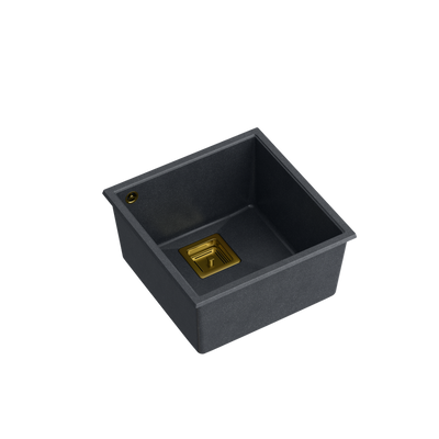 DAVID 40 GraniteQ black diamond/elementy złote