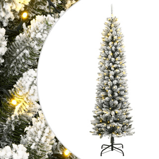 Sztuczna choinka, ośnieżona, 300 lampek LED, 210 cm