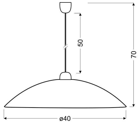 Lampa wisząca biała szklana Malibu 31-84067