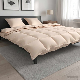 Zestaw kołder 2 szt. 240 x 220 cm Kapok i poliester Beżowy