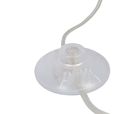 Lampa stojąca LUND w stylu skandynawskim – biały klosz talerz - nowoczesna lampa podłogowa LED
