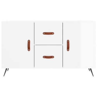 vidaXL Komoda, biała z połyskiem, 100x36x60 cm materiał drewnopochodny model standard