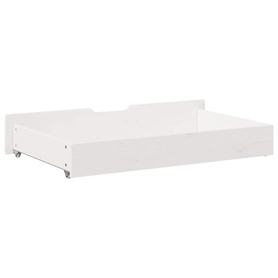 Szuflady pod łóżko, 2 szt, białe, 95x55x17 cm, drewno sosnowe