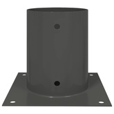 Okrągły kotwicy gruntowej 4 pcs antracytowy 18 x 18 x 15 cm