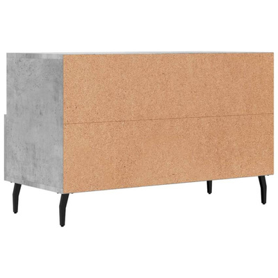 Szafka pod TV, szarość betonu, 80x36x50 cm vidaXL