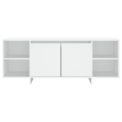 vidaXL Szafka pod TV, biała, 130x35x50 cm, płyta wiórowa