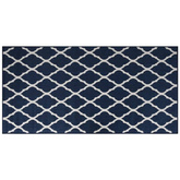 vidaXL Dywan zewnętrzny, granatowo-biały, 100x200 cm, dwustronny