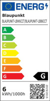 Blaupunkt Lampa Biurkowa LED 6W CCT czarna ściemnialna, przełącznikiem barwy światła