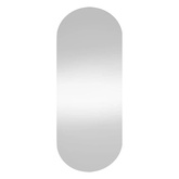 Lustro ścienne, 35x80 cm, szklane, owalne